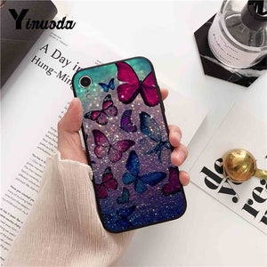 coloful butterfly Luxury High-end Protector Phone Case