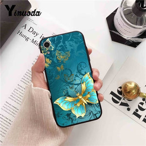 coloful butterfly Luxury High-end Protector Phone Case